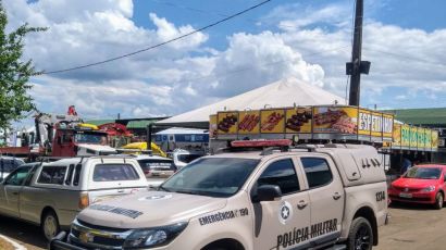 PM de Xanxerê cumpre mandado e prende homem no Parque da Femi