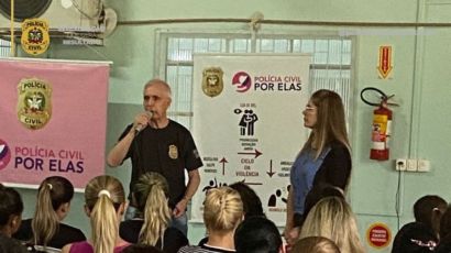 Operação Átria: PC de Xanxerê promove palestra sobre violência contra mulher 