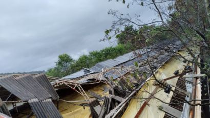 Microexplosão causa destruição no interior de Abelardo Luz