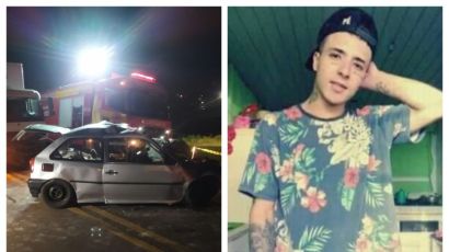 Jovem de 23 anos morre em acidente entre carro e caminhão em Ponte Serrada