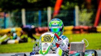 Piloto Gabriel Moura na busca do bicampeonato brasileiro de kart