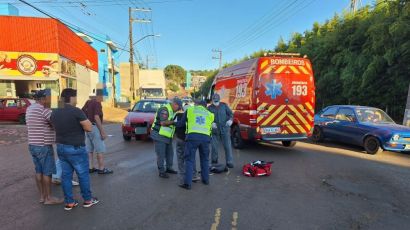 Idosa é atropelada no bairro Veneza