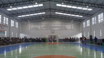 Ginásio poliesportivo é inaugurado no Assentamento Zumbi dos Palmares em Passos Maia