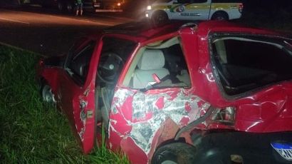 Motorista foge após se envolver em acidente no interior de Xanxerê