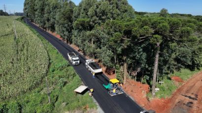 Prefeitura de Xanxerê inicia pavimentação asfáltica no acesso à Linha Cambuinzal
