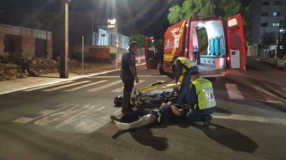 Motociclista fica ferido após colisão em Xanxerê