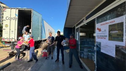 Xaxim destina carreta de donativos para vítimas da enchente