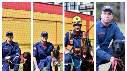 Primeiros binômios de SC são enviados ao RS; bombeiro e cão de busca de Xanxerê estão na equipe