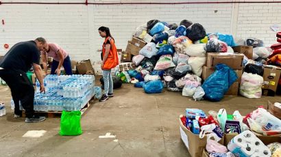 Parque da Femi recebe doações para famílias atingidas pelas enchentes no RS
