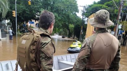 PRFs de Santa Catarina fazem cerca de 100 resgates no Rio Grande do Sul