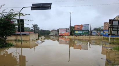 Chuvas em SC: 24 municípios registram ocorrências e oito decretam situação de emergência