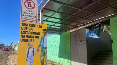 Campanha alerta para a segurança no trânsito em Xaxim