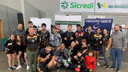 São Domingos é campeão na segunda etapa da Liga Oeste de Tênis de Mesa