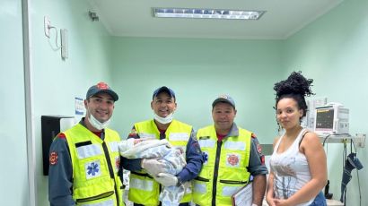 Bebê de 23 dias é salvo de engasgamento por bombeiros em Xanxerê