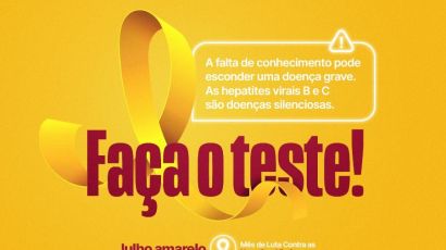 Julho Amarelo reforça  importância do diagnóstico precoce e tratamento das hepatites virais