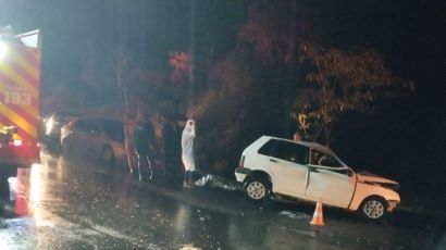  Idosa morre na SC-155 após seu veículo ser "jogado" para fora da pista por outro carro 