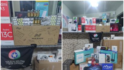 PMRv apreende em Bom Jesus mercadorias e remédios contrabandeados