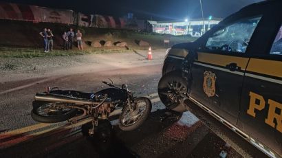 Mulher fica ferida após colisão na BR-282 em Xanxerê