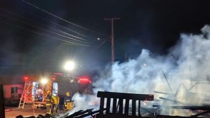 Incêndio em casa no município de Bom Jesus mobiliza Corpo de Bombeiros