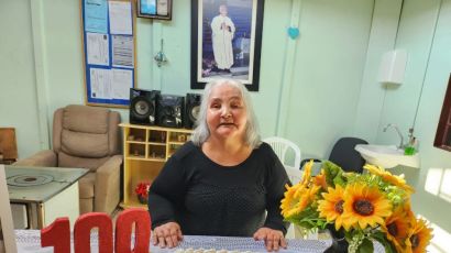 Aluna mais idosa da Apae de Ponte Serrada completa 100 anos