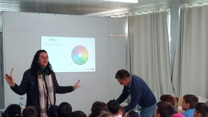 Epagri ensina alunos da EMEB João da Cruz e Souza sobre o cultivo do milho e sua importância