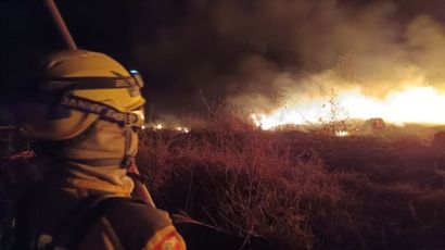 Bombeiros de SC completam cinco dias de combate às chamas no Pantanal