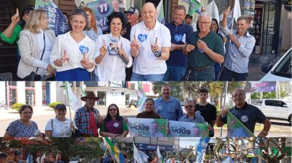 Coligações partidárias movimentam o centro de Xanxerê neste sábado (21)