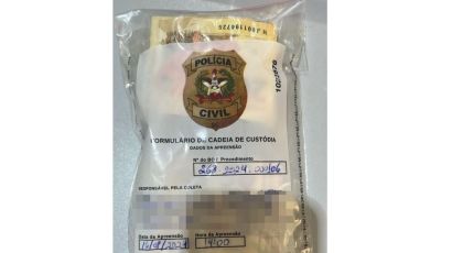 Suspeito de tráfico de drogas e porte ilegal de arma é preso em Ponte Serrada