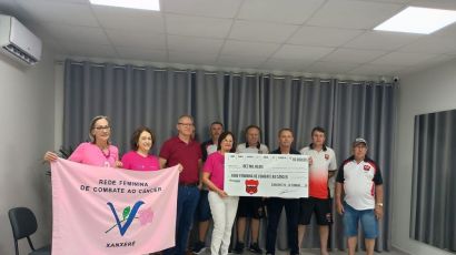 Associação Atlética Bavial realiza a entrega de R$ 20 mil para a RFCC e FCDX
