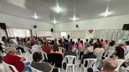 Idosos do Programa 60+ participam de palestra sobre prevenção de doenças cardiovasculares
