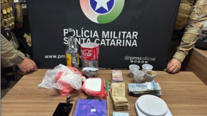 Motorista é detido em Xanxerê após fuga da polícia com drogas e dinheiro