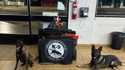 Passageiro é flagrado com drogas durante operação da Polícia Civil na rodoviária de Xanxerê 
