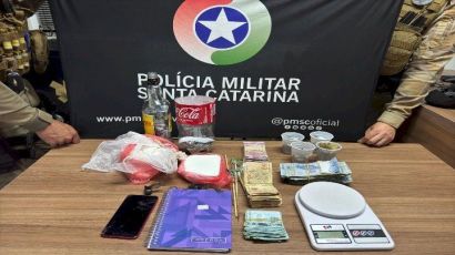Em menos de duas horas, PM realiza duas apreensões de entorpecentes em Xanxerê