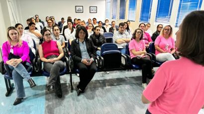 Outubro Rosa: Rede Feminina realiza palestras para colaboradores do HRSP