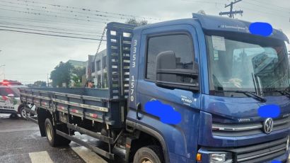 Mulher é atropelada no Centro de Xaxim