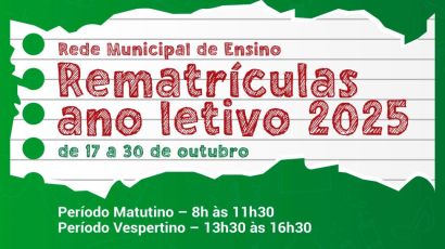 Rede Municipal de Ensino de Xanxerê abre rematrículas no dia 17 de outubro