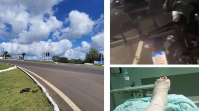 Morador pede ajuda para localizar veículo que provocou acidente em Faxinal dos Guedes