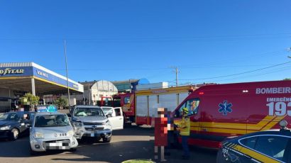 Condutor fica ferido em colisão registrada no trevo da Trukam, em Xanxerê