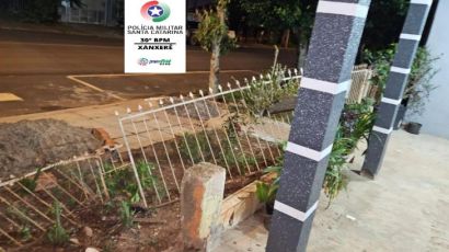 Homem é detido após danificar residência e ameaçar pais de morte em Xanxerê