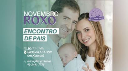 HRSP promove Encontro de Pais para marcar o Novembro Roxo e conscientizar sobre prematuridade