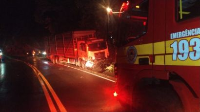 Saída de pista é registrada na SC-155 em Xanxerê
