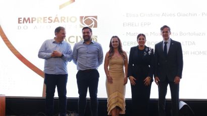 Associados Sicoob Credimoc são os grandes vencedores do troféu Empresário do Ano em Xanxerê