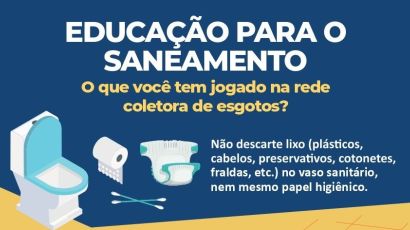 Casan orienta consumidores de Xanxerê sobre o uso adequado do sistema de esgoto
