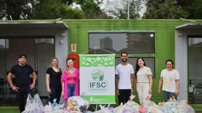 Campanha do IFSC Xanxerê arrecada quase 300 quilos de tampinhas plásticas