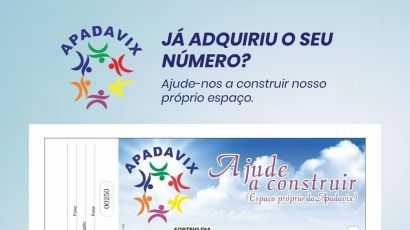 Apadavix realiza bingo para arrecadar fundos para construção de sede própria