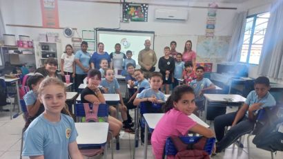 Polícia Militar de Xanxerê promove palestra em escola de Marema
