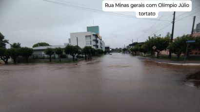 Xanxerê registra 79 milímetros de chuva em 16 horas