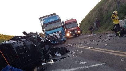 Uma pessoa morre e duas ficam feridas em acidente em rodovia de Abelardo Luz
