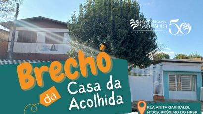 Brechó da Casa da Acolhida Santa Bernarda realiza liquidação especial