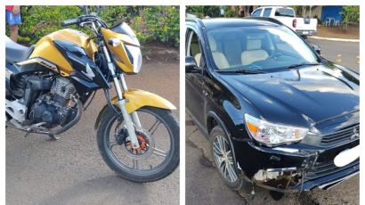 Motociclista é socorrido após acidente de trânsito em Xanxerê